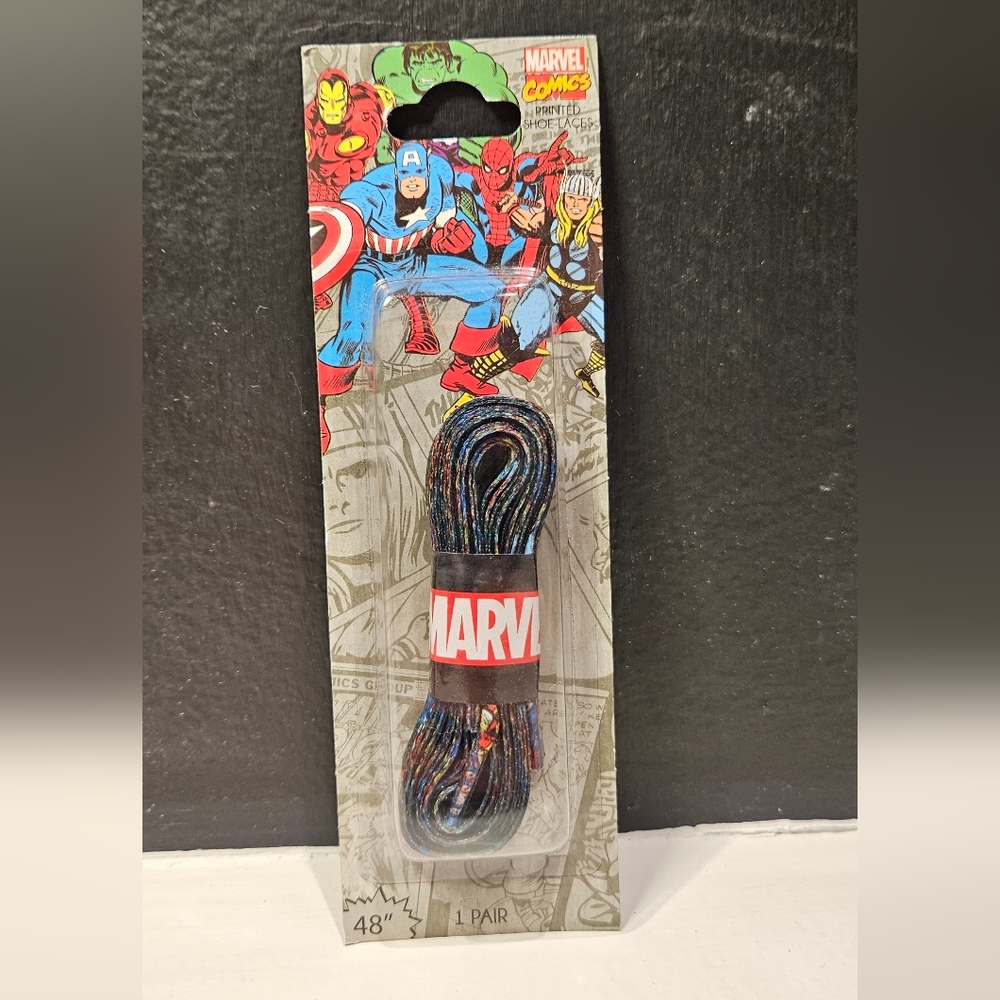 Marvel Comics Printed Shoelaces 48" Loot Crate Exclusive New in Package